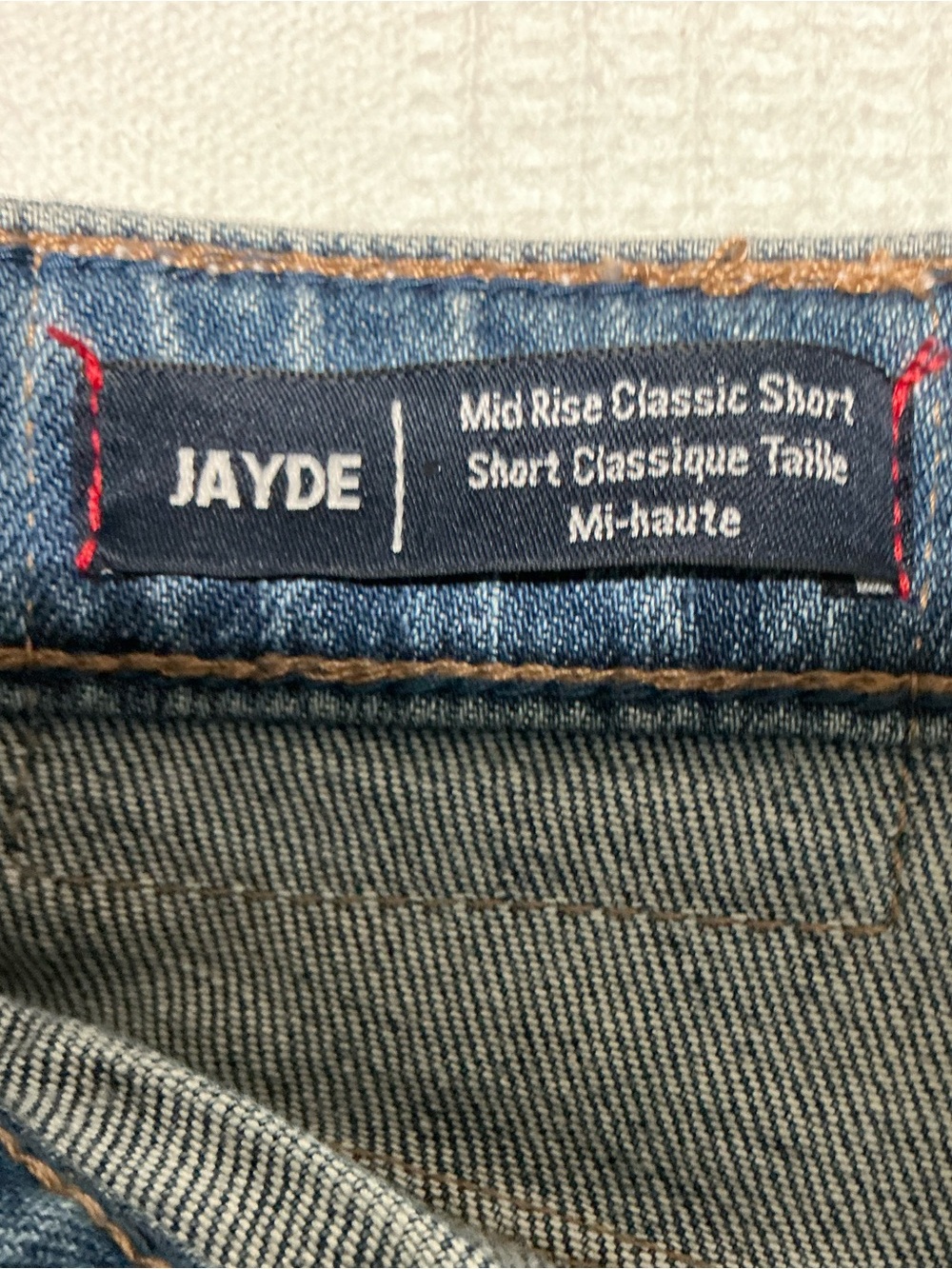 True Religion Jayde Mid Rise Classic Denim Shorts Cuffed Blue 26 - Picture 9 of 13